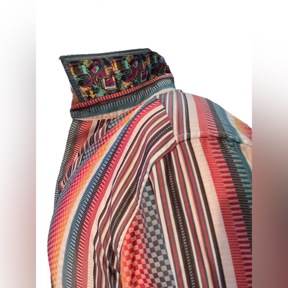 Robert Graham Men’s Classic Fit Psychedelic Groovy Long Sleeve Button Up Shirt - Picture 3 of 10